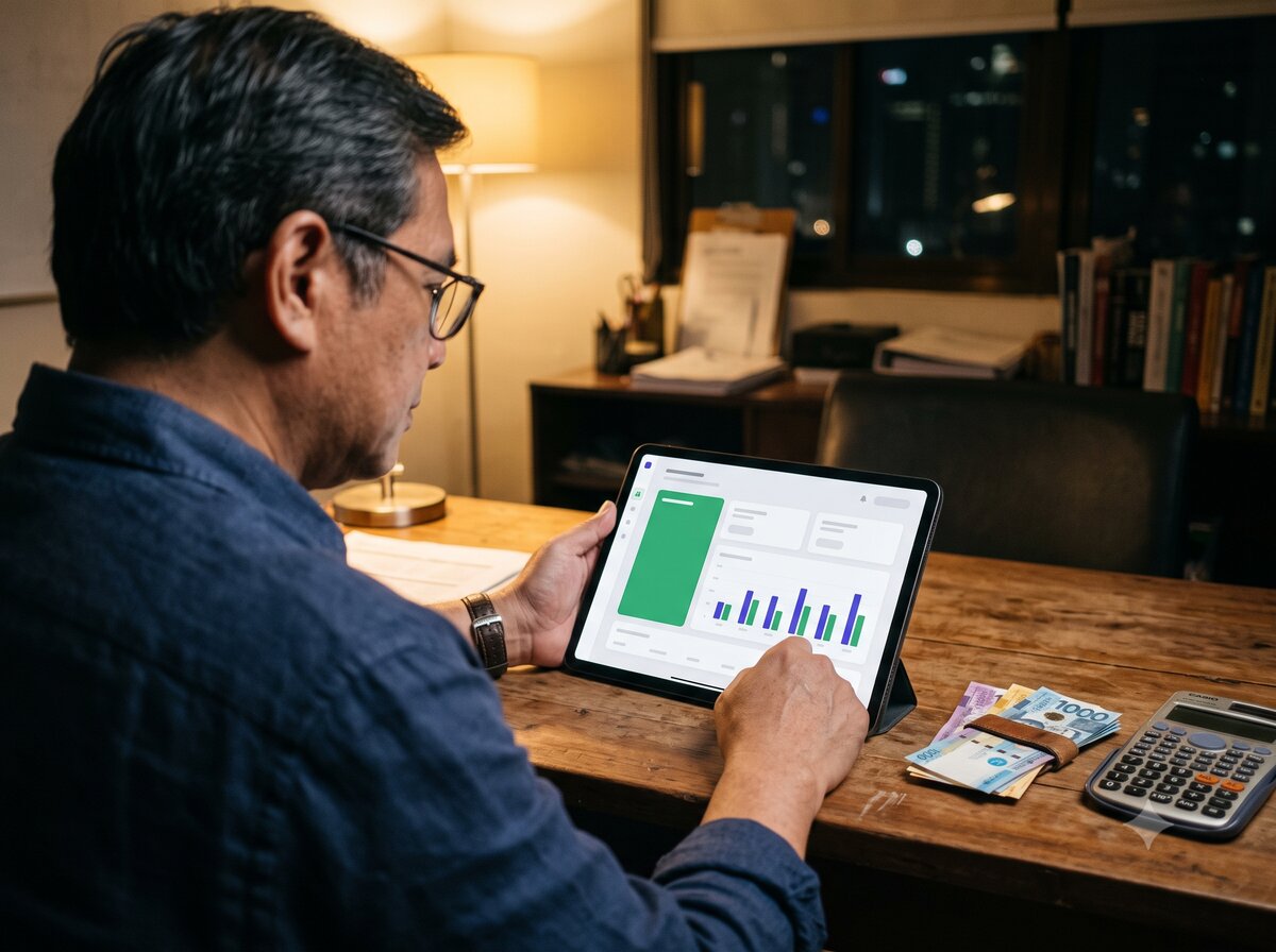 Owner's sales view — revenue by vehicle, deposits and balances